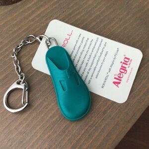 Rubber shoe keychain